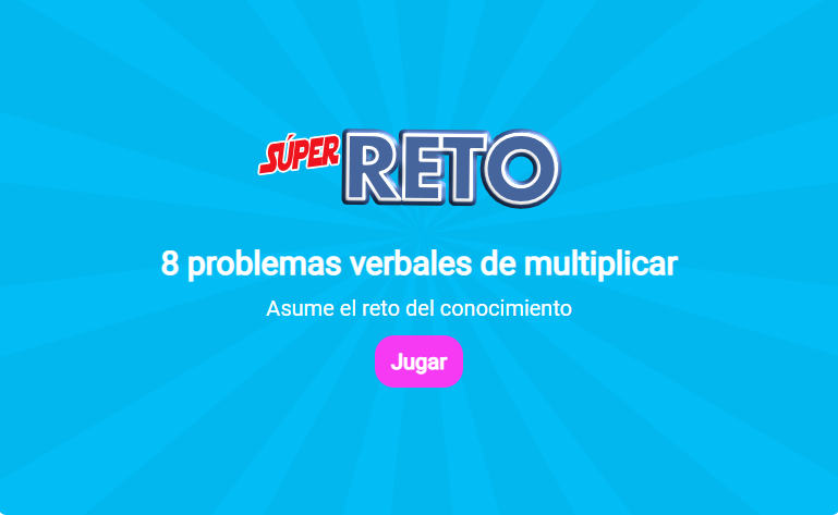 Súper reto de la tabla del 2 Súper reto de la tabla del 2